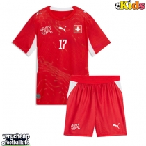 Switzerland Ruben Vargas #17 Replica Home Minikit World Cup 2026 Short Sleeve (+ pants)